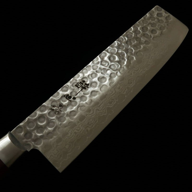 酔心 SUISIN VG-10 ダマスカス ワインハンドル 菜切 (165mm)
