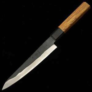 HIDARI YORIMITSU petty, acero Aogami nº 1, acabado negro, mango de tetsutoki (160 mm)