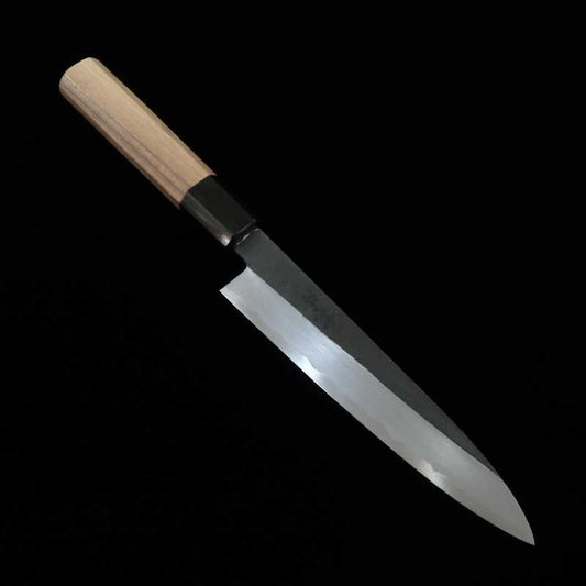 Kagekiyo Petty, finition noire, Acier Bleu #2, manche octogonal noyer (150 mm)