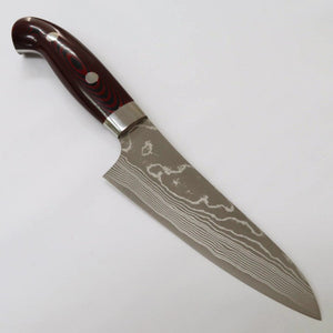 Yuta Katayama « Akatsuki », SG2 damas, couteau d’office, manche en micarta (130 mm).
