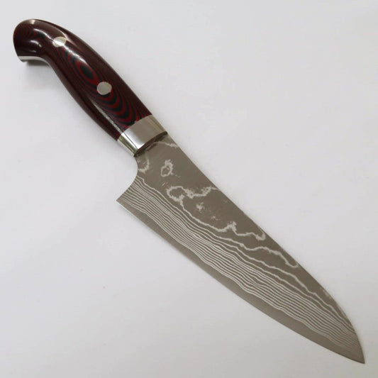 Petty Yuta Katayama "Akatsuki" SG2 Damasco Cabo em Micarta (130mm)