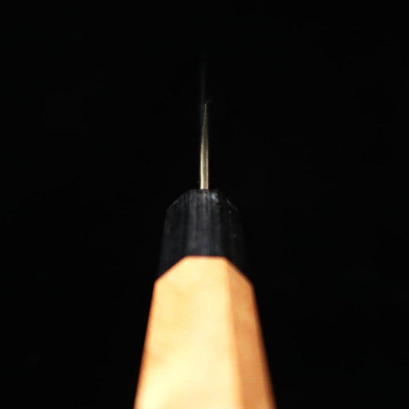 MASAKAGE Ko-ishi Petty Aogami Super martillado negro, mango octogonal de magnolia (150 mm)