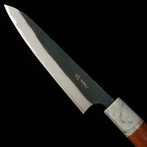 MASAKAGE Mizu – Petty, Aogami n°2, finition kuro-uchi, manche en merisier américain (150 mm)