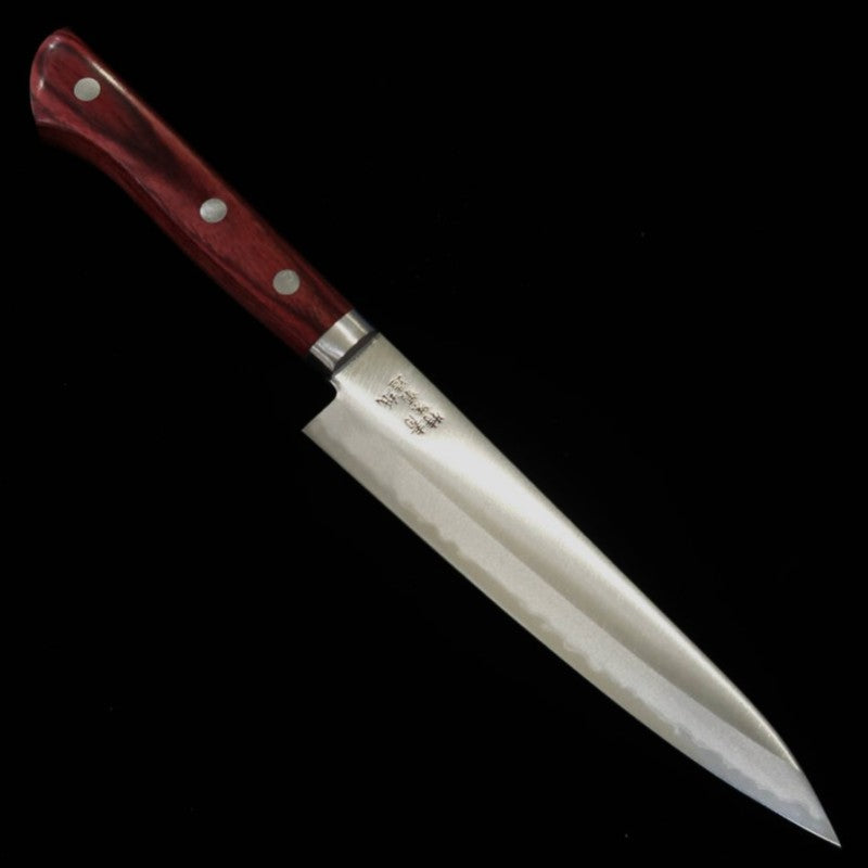 Miura MIURA Petty Aogami n°2, noyau en sandwich, manche vin (135 mm)