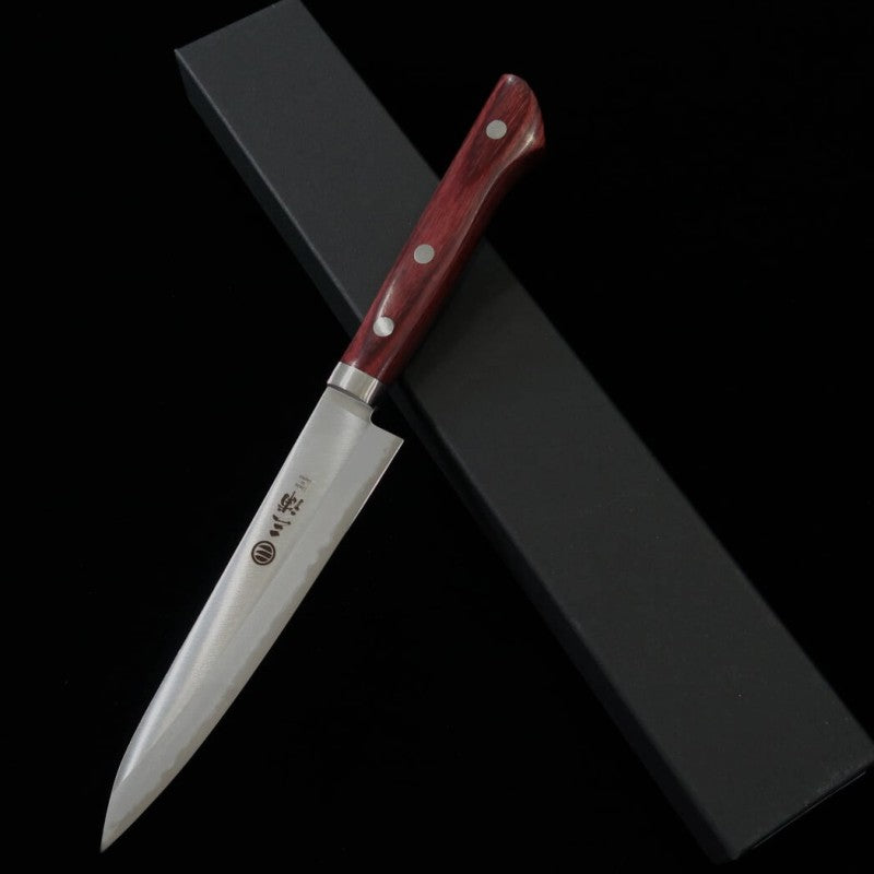Miura MIURA Petty Aogami n°2, noyau en sandwich, manche vin (135 mm)