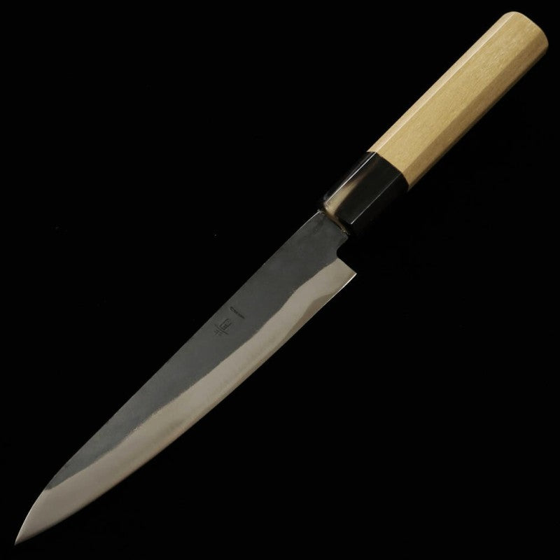 Petty MIURA Aogami No. 1  Acabamento Kurouchi Cabo Octogonal em Magnólia (150mm)