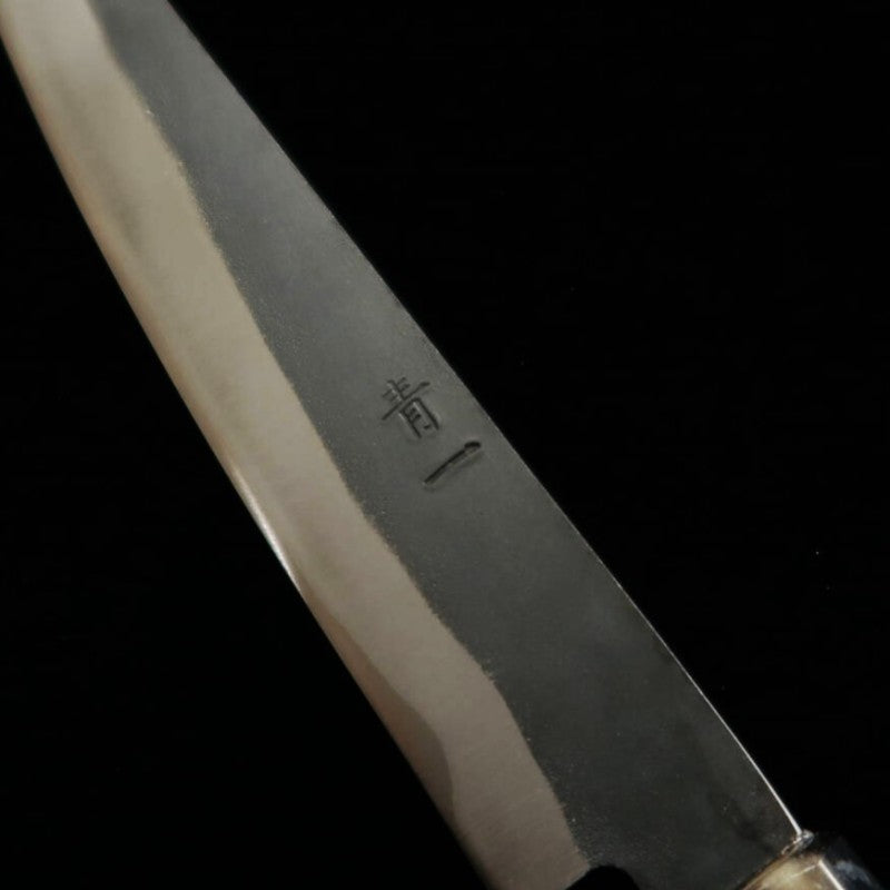 Petty MIURA Aogami No. 1  Acabamento Kurouchi Cabo Octogonal em Magnólia (150mm)