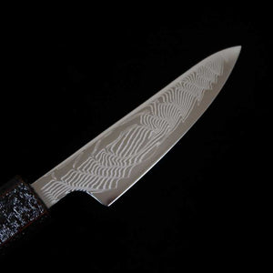 MIURA Miura Uzunami petty SLD inoxidable mango octogonal de roble lacado (80 mm)