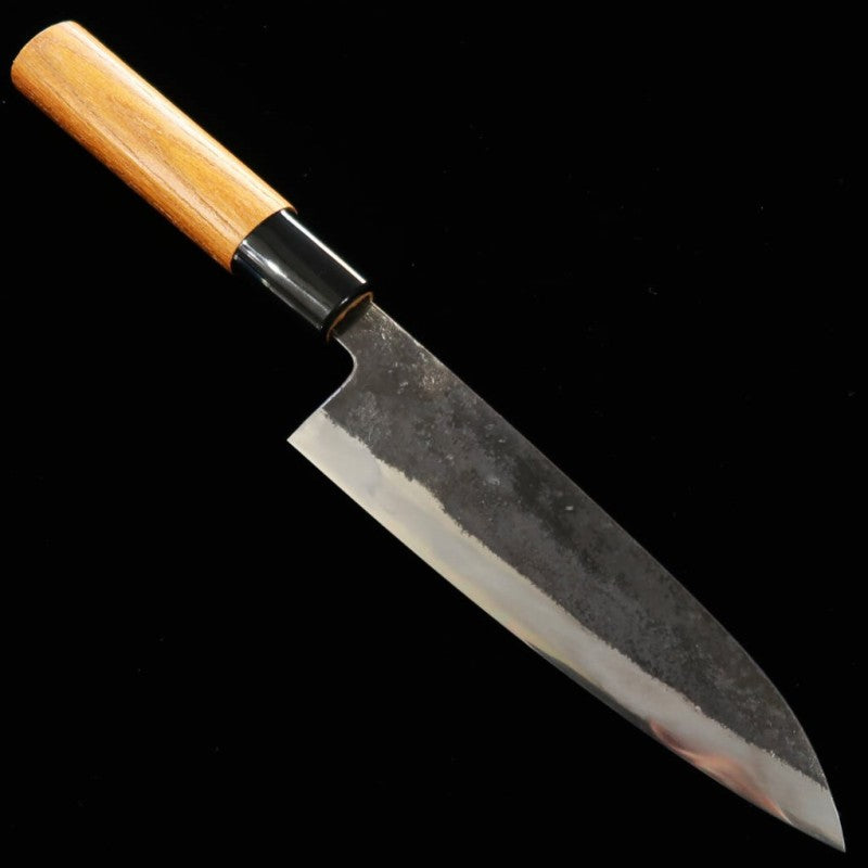 Petty MIWA Blue Steel Black Finish Keyaki Handle (140mm) 