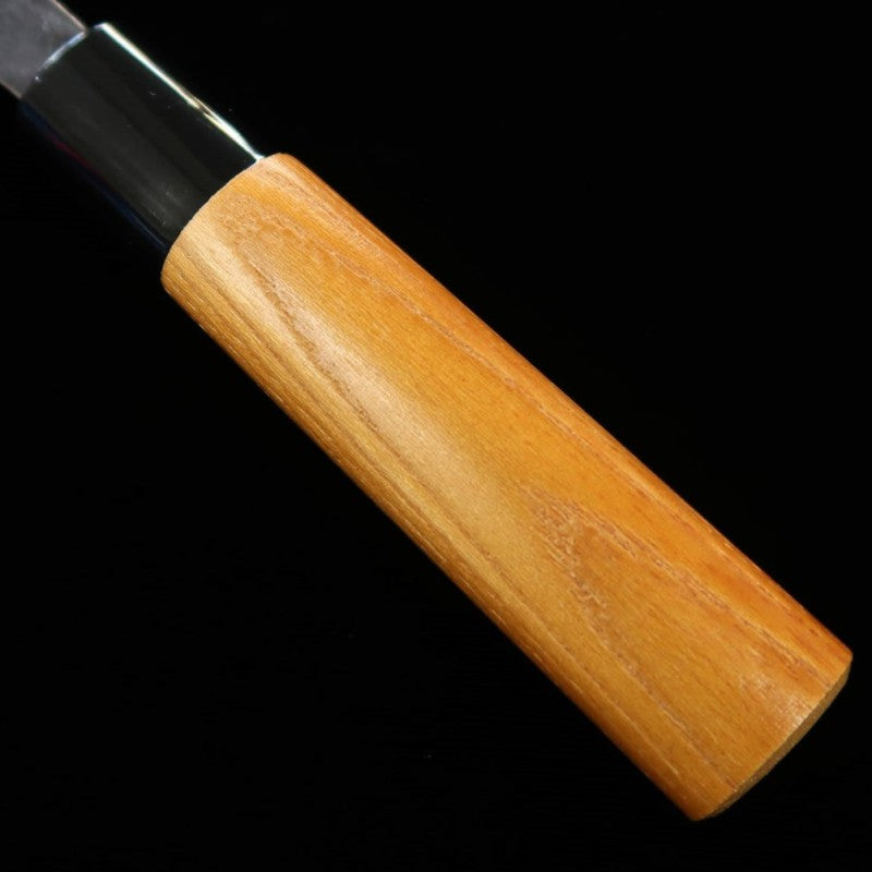 MIWA Cuchillo Petty Aogami No.1 Forja negra Mango de olmo japonés (140 mm)