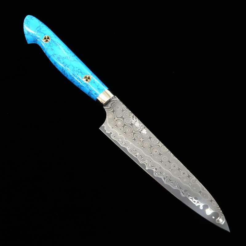 二唐刃物鍛造所 NIGARA SG2 暗紋 ペティ カスタムハンドル (150mm)