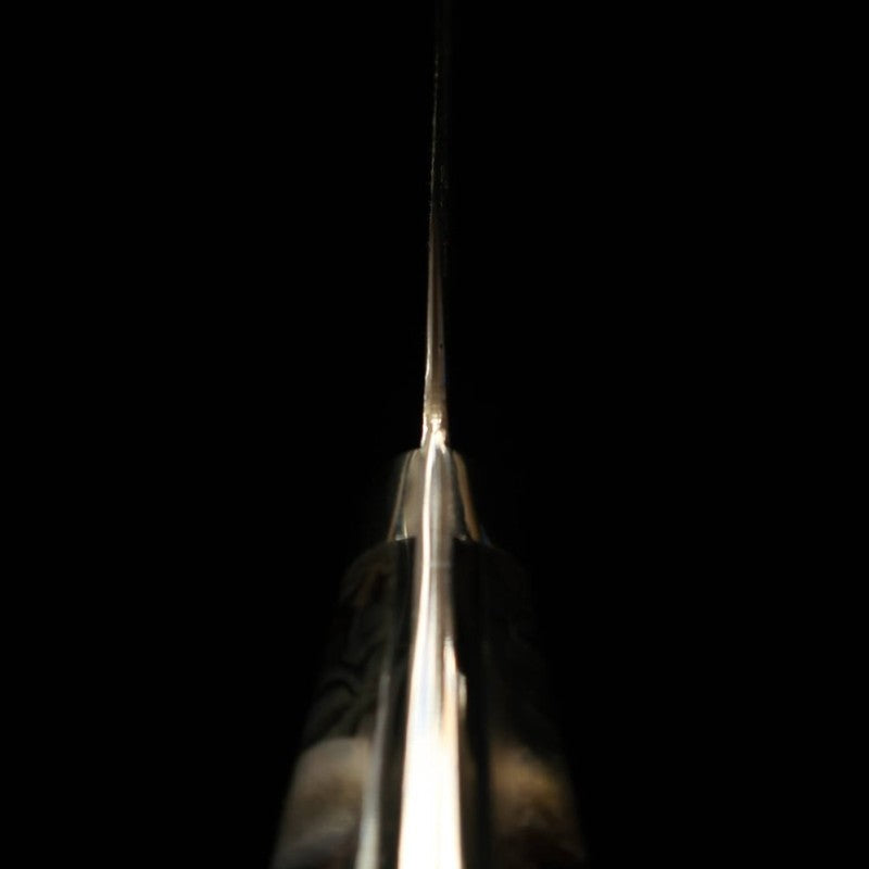 NIGARA Petty SG2 patrón oscuro Damasco mango de nácar (150mm)