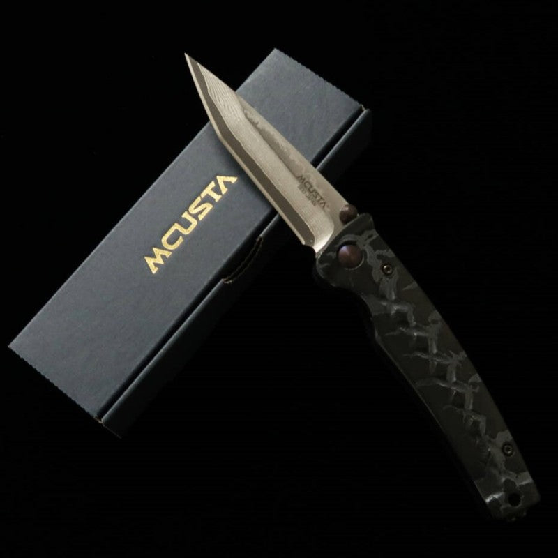 Navaja plegable MCUSTA edición limitada Infinity 004 Botella Damasco MC-004DCD6 (85 mm)