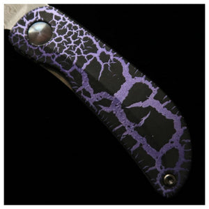 Canivete MCUSTA edição limitada Infinity 021 Purple Haze Hammered Damascus (45mm)