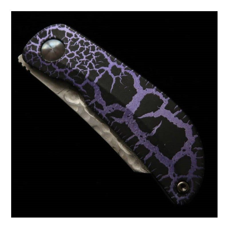 Canivete MCUSTA edição limitada Infinity 021 Purple Haze Hammered Damascus (45mm)