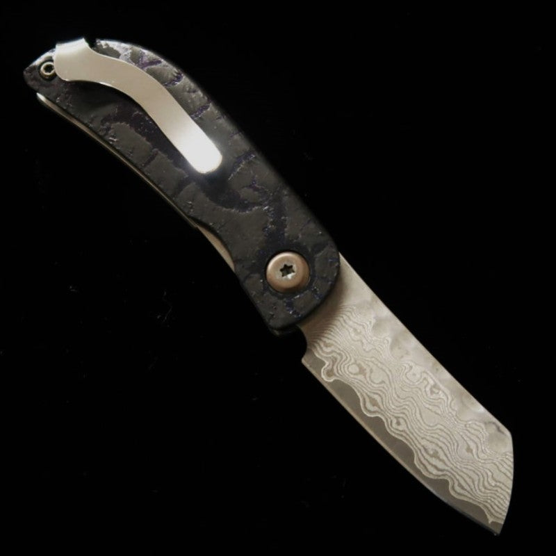 Canivete MCUSTA edição limitada Infinity 021 Zone Hammered Damascus (45mm)