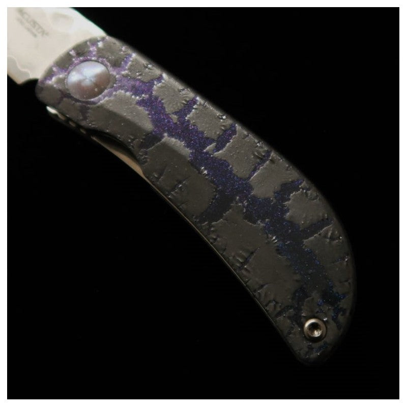 Canivete MCUSTA edição limitada Infinity 021 Zone Hammered Damascus (45mm)