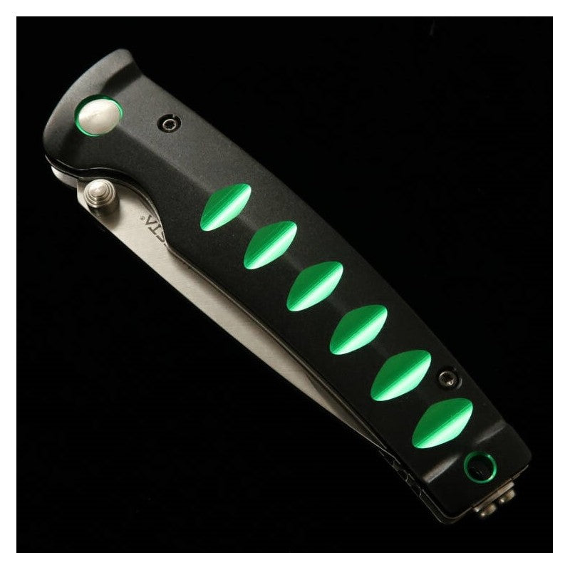 MCUSTA Emcusta - serie Katana - MC-0044C - VG-10 - negro/verde (85 mm)