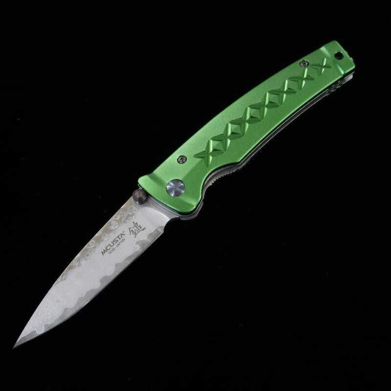 Navaja plegable MCUSTA VG-10 Fusion Series martillado MC-0163D verde (85mm)
