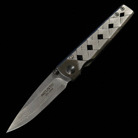 エムカスタ MCUSTA 刀シリーズ VG10 33層ダマスカス シルバー MC-0037D  (71mm)