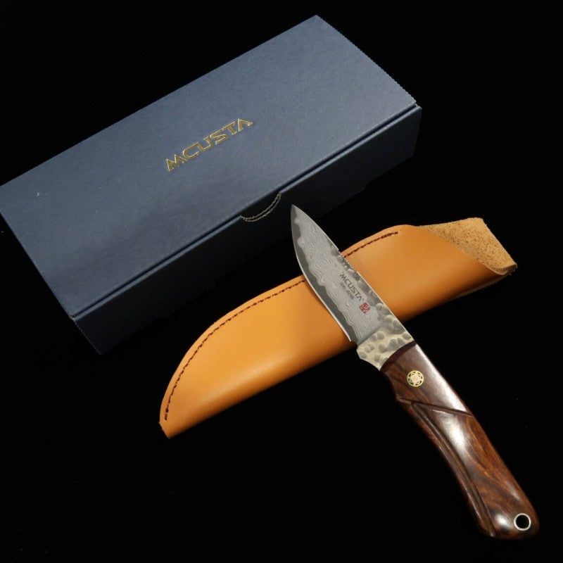 Navaja con funda MCUSTA VG10 Mika Irie Sport series - MC-0232DI - Sport200 Madera de hierro (65 mm)