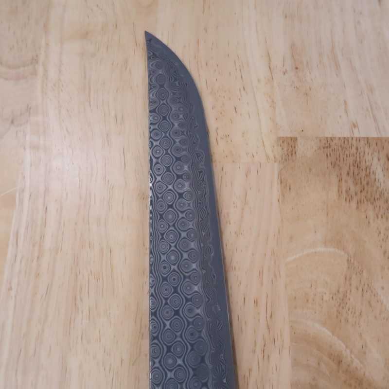 Sujihiki NIGARA SG2 com padrão escuro e cabo octogonal de ébano (270/300mm)