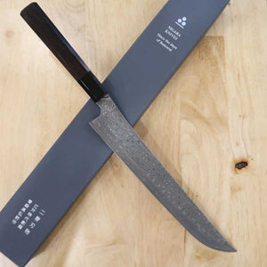 Sujihiki NIGARA SG2 com padrão escuro e cabo octogonal de ébano (270/300mm)