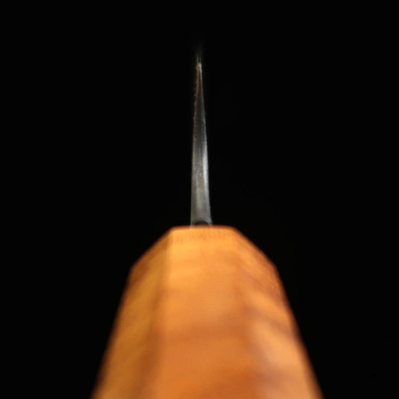 Sakimaru Sujihiki HATSUKOKORO "Yorokobi" SLD Black Damascus Ebony Handle (450mm)