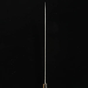 Hajime Yorokobi SLD Damas noir, manche en ébène avec virole argentée, Sujihiki pointe arrondie (390mm)