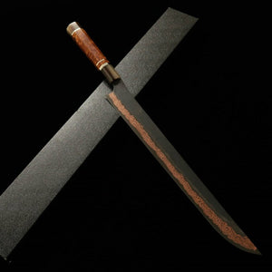 Sakimaru Sujihiki HATSUKOKORO "Yorokobi" SLD Black finish Custom handle (390mm) 