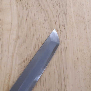 Sakai Takayuki SAKAITAKAYUKI Byakko Acier Blanc n°1 Takobiki bout rond Manche octogonal en ébène (270/300 mm)
