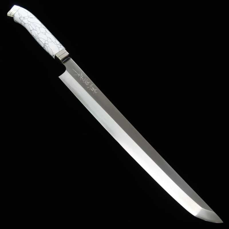 田所刃物 TADOKORO HAMONO 真琴作 先丸蛸引 鏡面 銀紙三号 コーリアン（300mm）