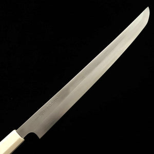 田所刃物 TADOKORO HAMONO 真琴作 鏡面 銀紙三号 先丸蛸引 緑檀柄 (300mm)