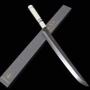 Sakimaru takohiki TADOKORO Inox Ginsan acabamento espelhado cabo customizado (300mm)