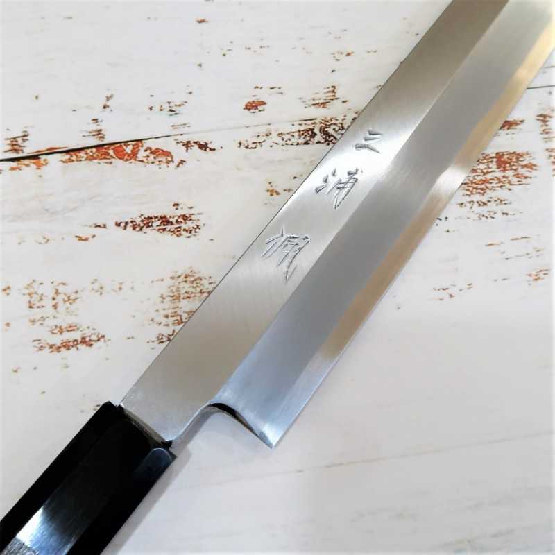Sakimaru Yanagiba MIURA Obidama Shirogami no.2 mango octogonal de ébano (270/300 mm)