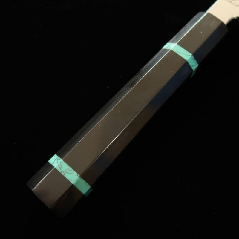 Yanagiba takohiki SAKAI KIKUMORI Aogami No. 1 Cabo Turquesa  forjada por Nakagawa satoshi (300mm)