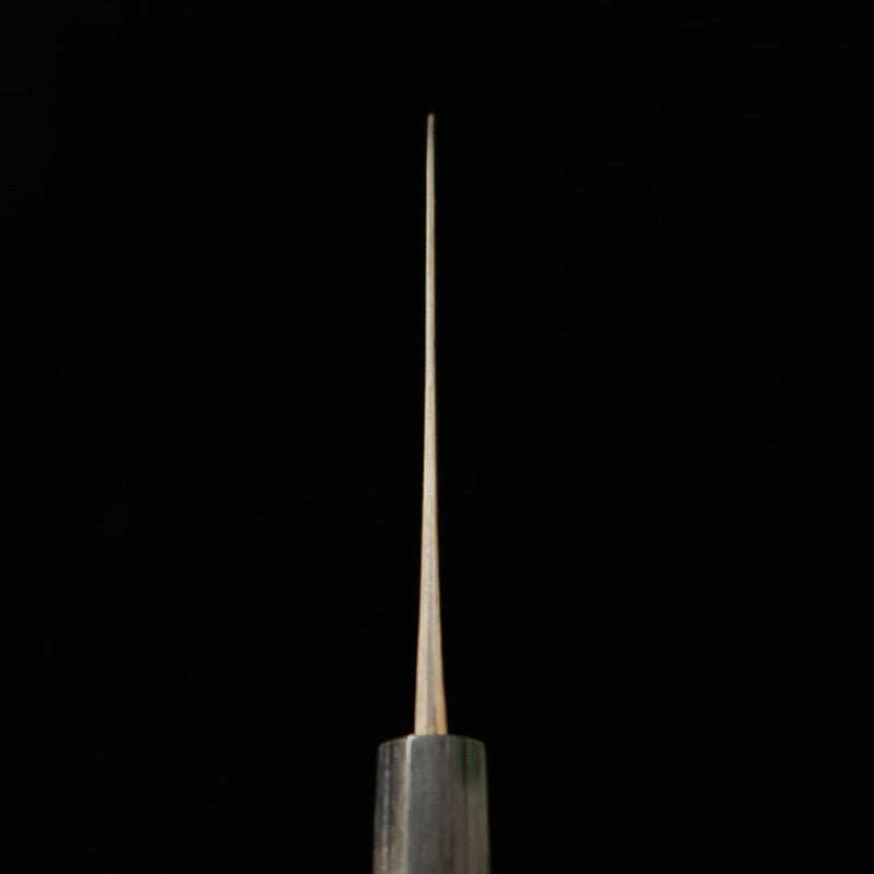 ANRYU, Santoku, Super Blue Steel, Kurouchi and Hammered Finish with Rosewood Octagonal Handle (180mm)