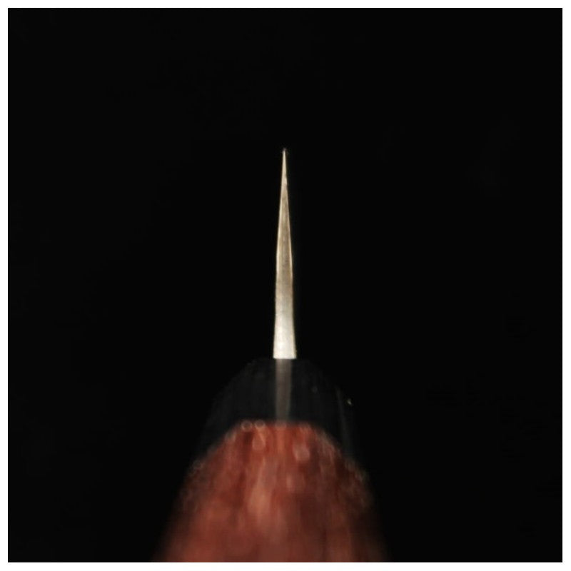 ANRYU, Santoku, Super Blue Steel, Kurouchi and Hammered Finish with Rosewood Octagonal Handle (180mm)