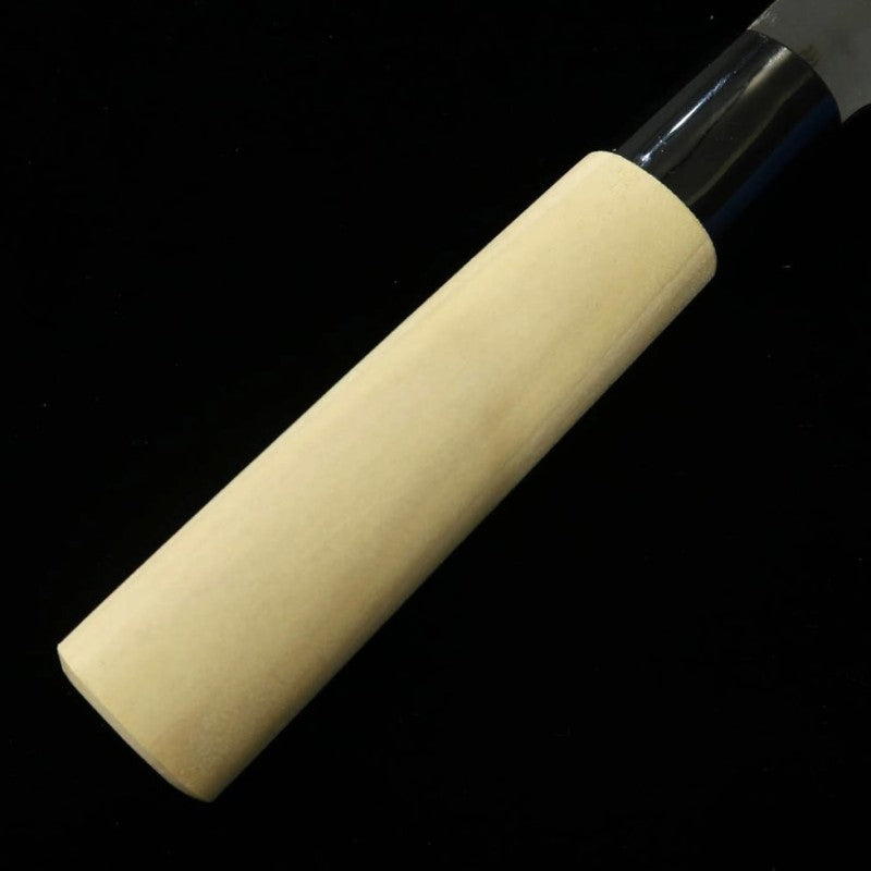 Hidari Yorimitsu HIDARI YORIMITSU Santoku acier SK, finition noire, manche en bois de magnolia (190mm)