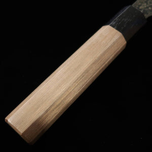Kagekiyo ZA-18 damas noir, manche octogonal noyer, Santoku (180 mm)