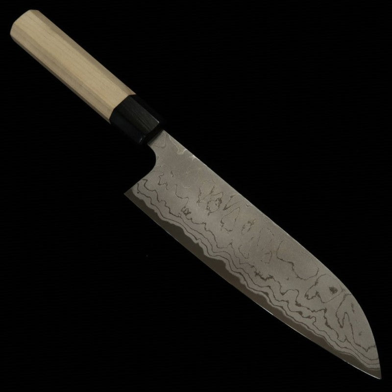昌景 MASAKAGE 霜 三徳 白紙二号 ダマスカス (170mm)