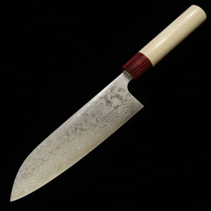 MASAKAGE Kiri Santoku VG10 Damasco, mango de magnolia (170 mm)