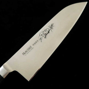 Santoku MISONO EU carbon e cabo de madeira compensada preta (180mm)