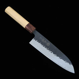 Santoku MIURA Aogami Super cabo octogonal Zelkova (165mm)