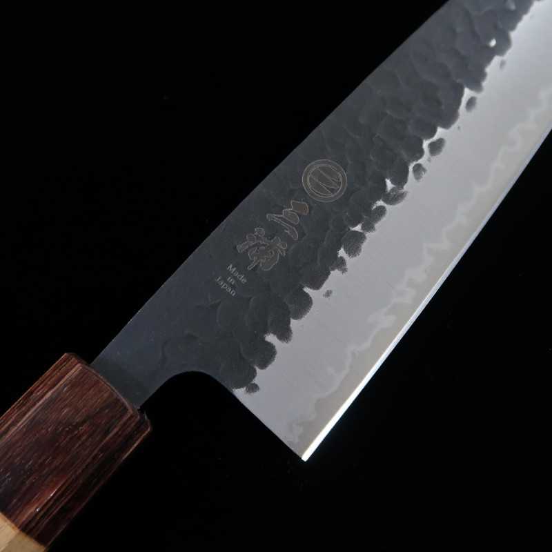 Santoku MIURA Aogami Super cabo octogonal Zelkova (165mm)