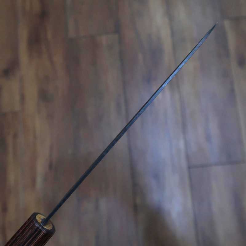 Santoku MIURA Aogami Super cabo octogonal Zelkova (165mm)