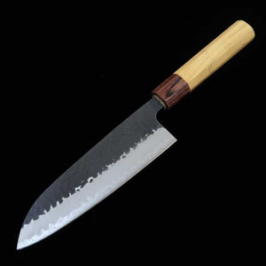 Santoku MIURA Aogami Super cabo octogonal Zelkova (165mm)