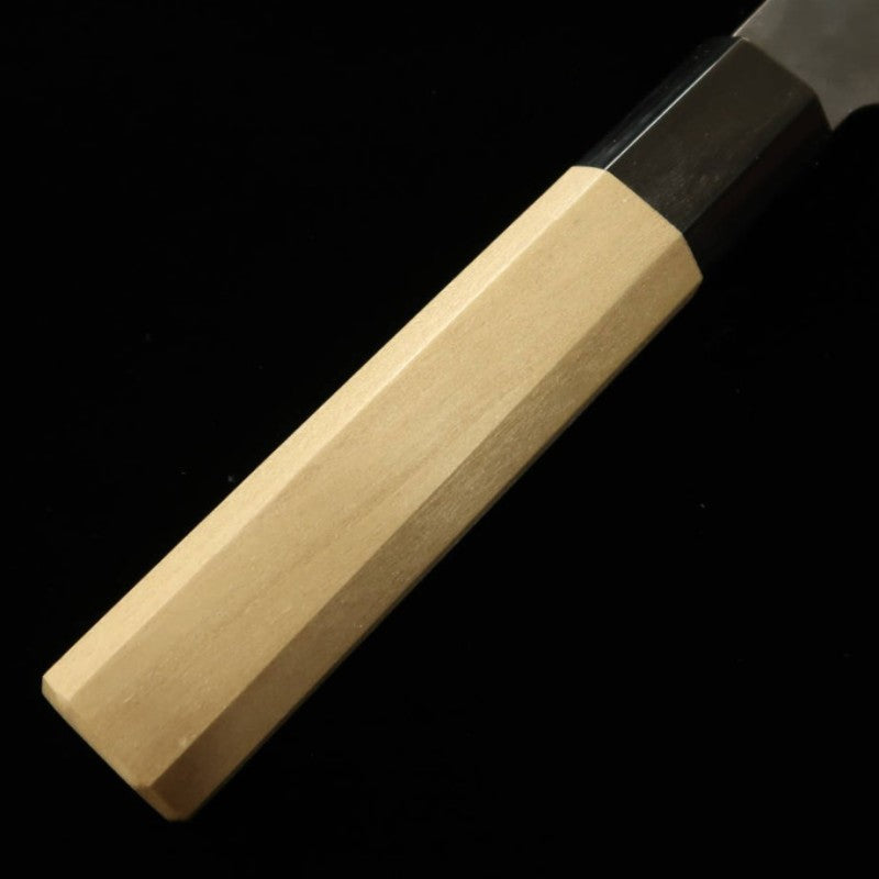 三浦 MIURA 三徳 青紙一号 ステンクラッド 黒打ち 朴水牛柄 (165mm)