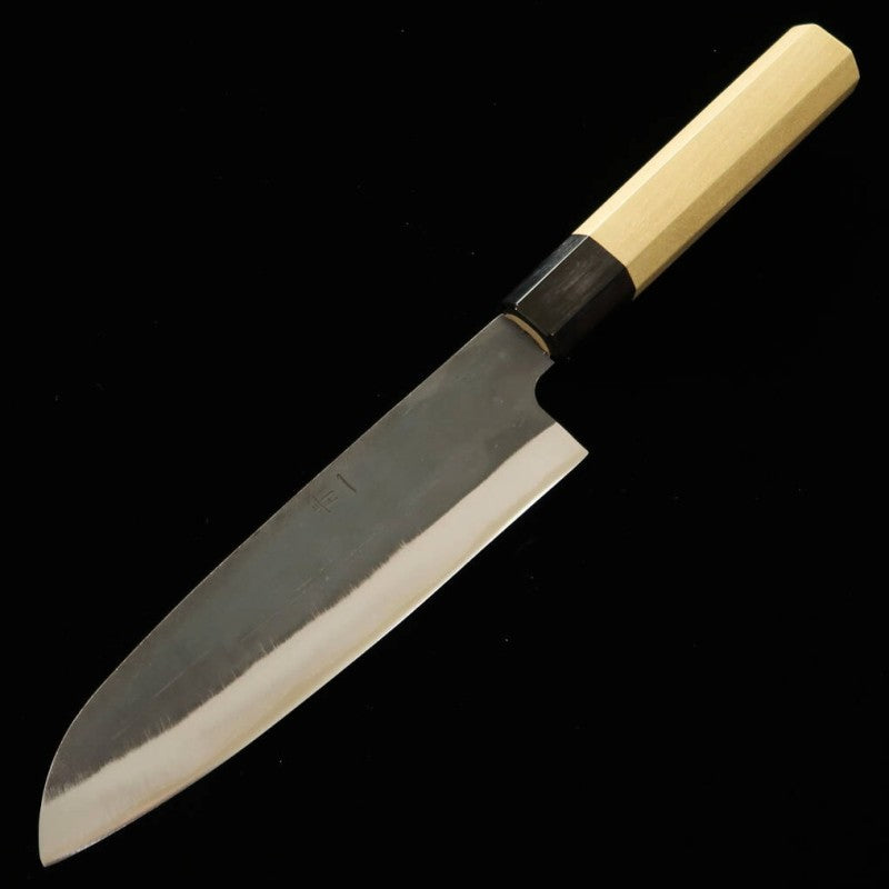 Santoku MIURA Aogami nº 1 acabamento Kurouchi cabo em magnólia (165mm)