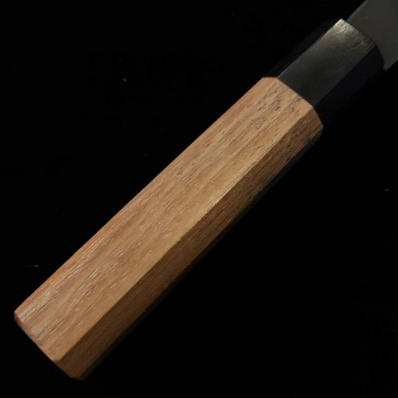 MIURA Santoku Aogami #2, acabado negro forjado, mango de nogal (165 mm)